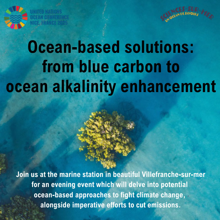 Festival Sciences-Sur-Mer: Ocean-based solutions: from blue carbon to ocean alkalinity enhancement